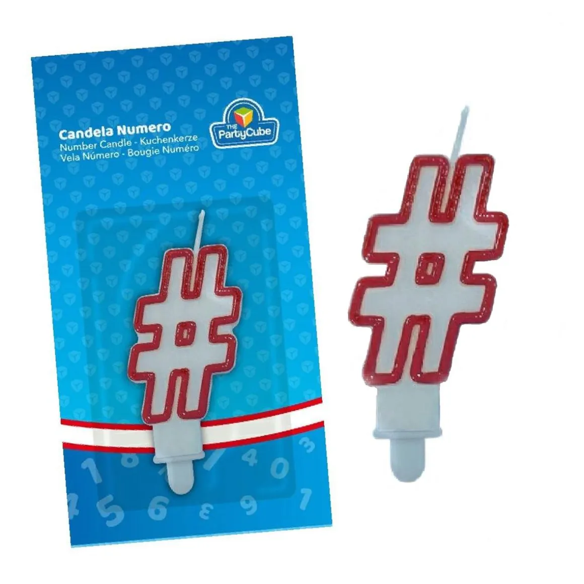 Vela con Borde Rojo #