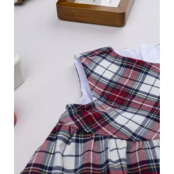 Vestido niña de cuadros tartán