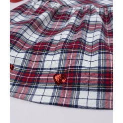 Vestido niña de cuadros tartán