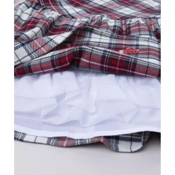 Vestido niña de cuadros tartán