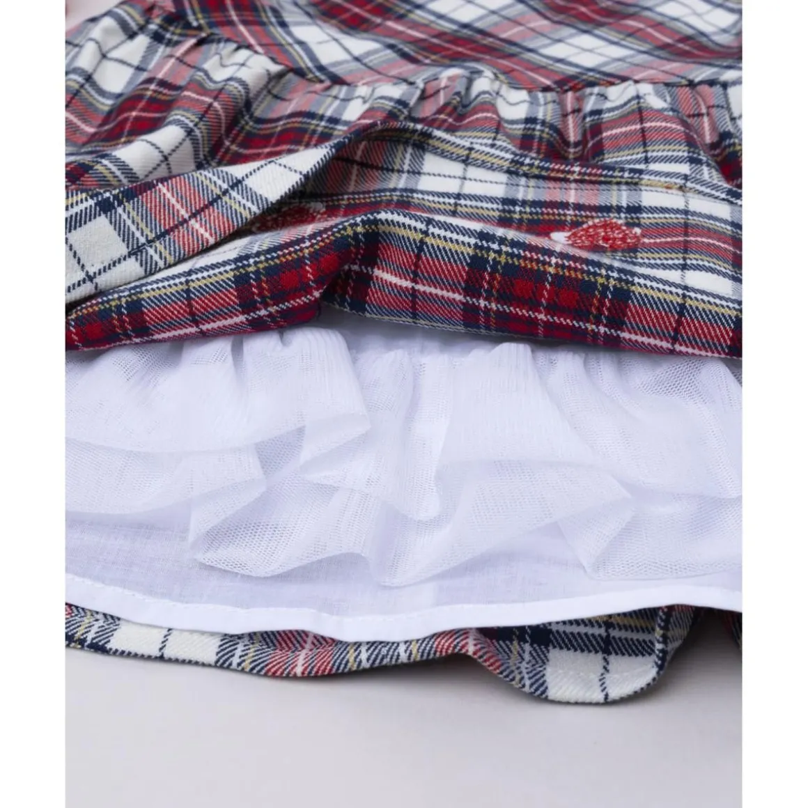 Vestido niña de cuadros tartán