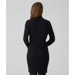 Vestido premamá y lactancia tricot negro