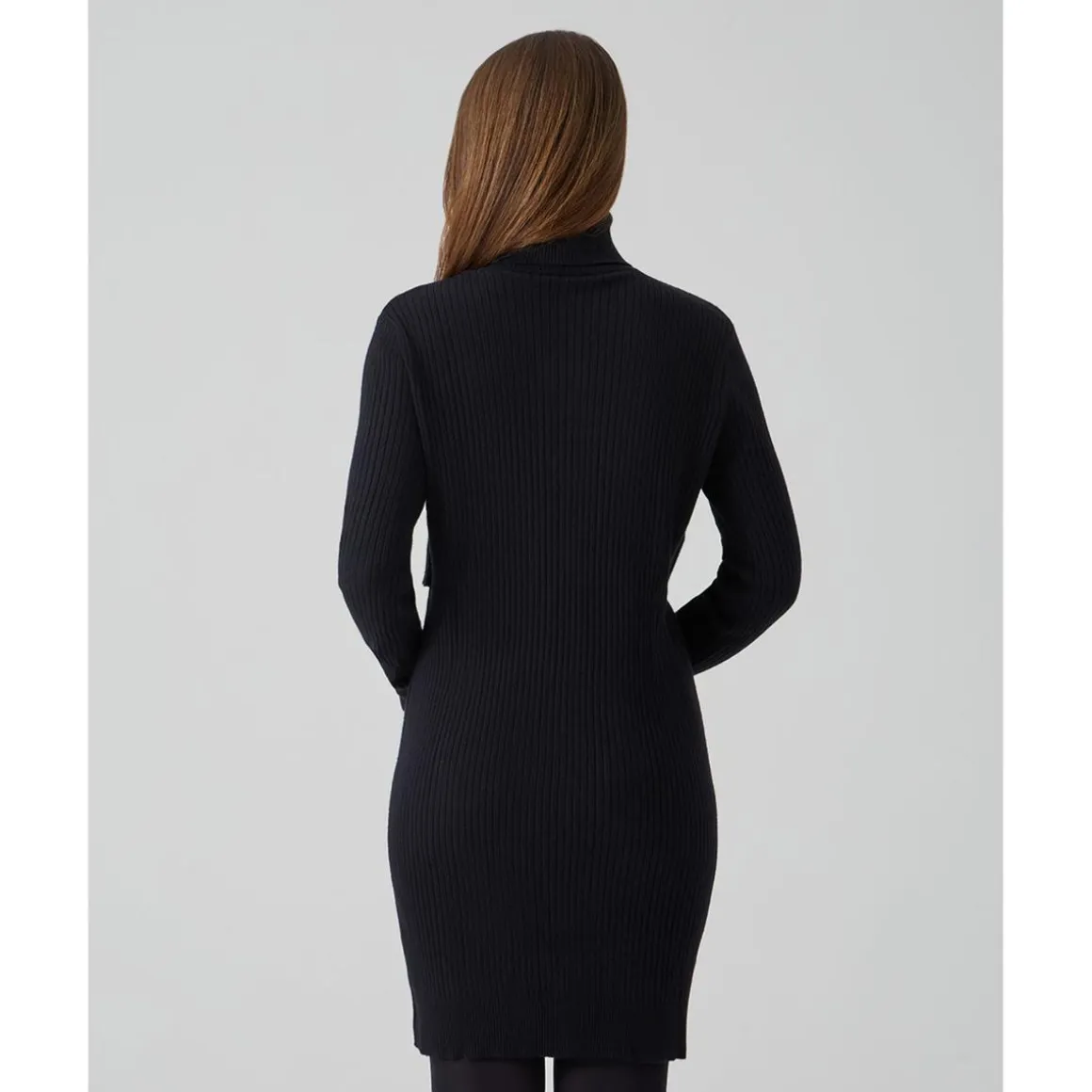 Vestido premamá y lactancia tricot negro