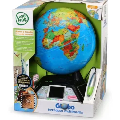 Vtech - Globo terráqueo interactivo multimedia con vídeos de la BBC y 11 categorías de contenidos para explorar ㅤ