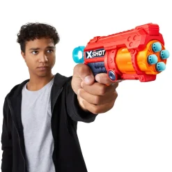 X-Shot - Diana electrónica + 2 lanzadores Fury 4 + 24 dardos