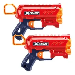 X-Shot - Pack 2 Micro lanzadores + 16 dardos