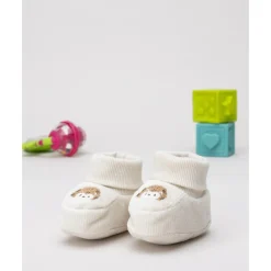 Zapatitos bebé bordado león